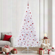 Kunstkerstboom 240 cm wit met 300 LED