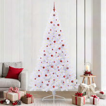 Kunstkerstboom met 300 LED Wit 240 cm PVC en staal
