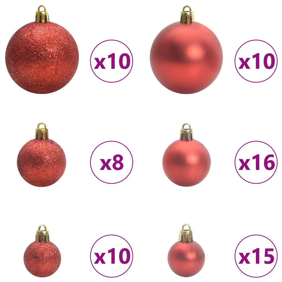 Kunstkerstboom met 300 LED Wit 240 cm PVC en staal