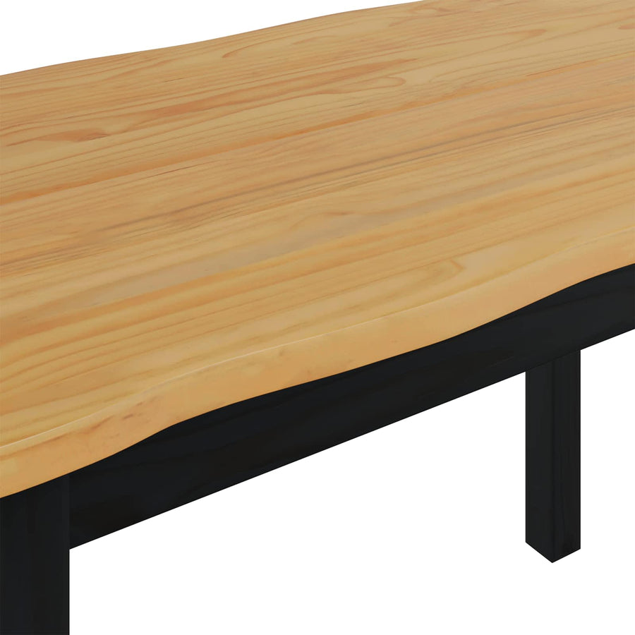 Eettafel EKAI Zwart 112 x 70 x 76,5 cm Massief grenenhout
