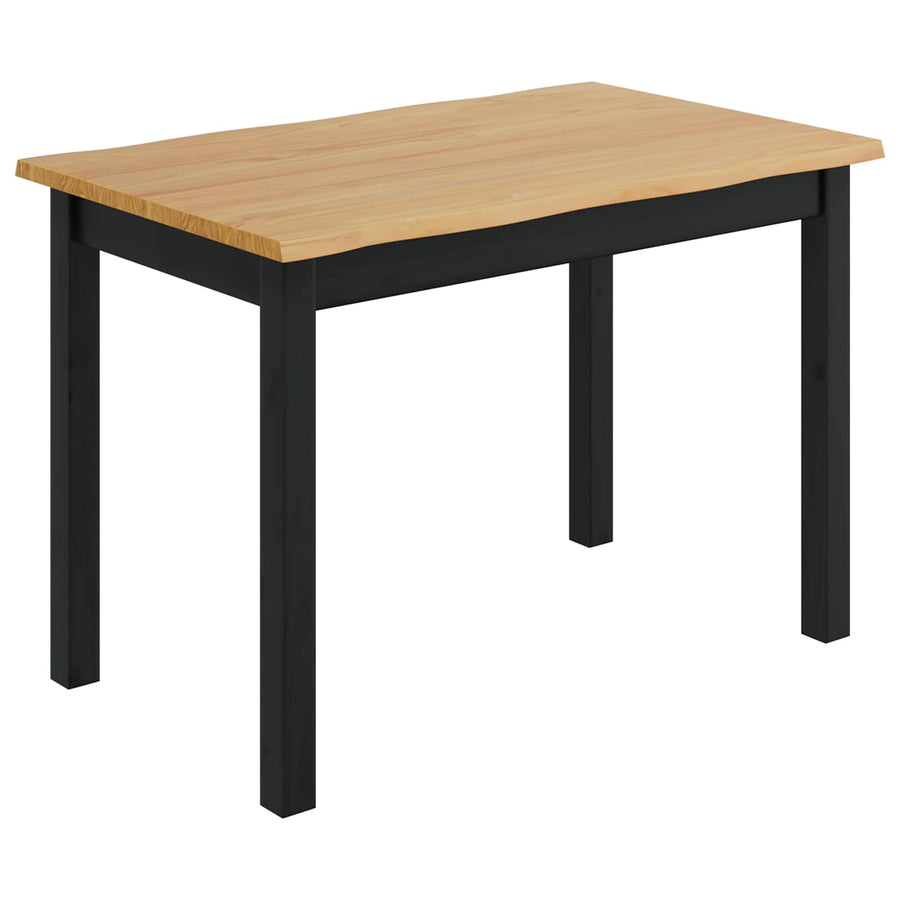Eettafel EKAI Zwart 112 x 70 x 76,5 cm Massief grenenhout