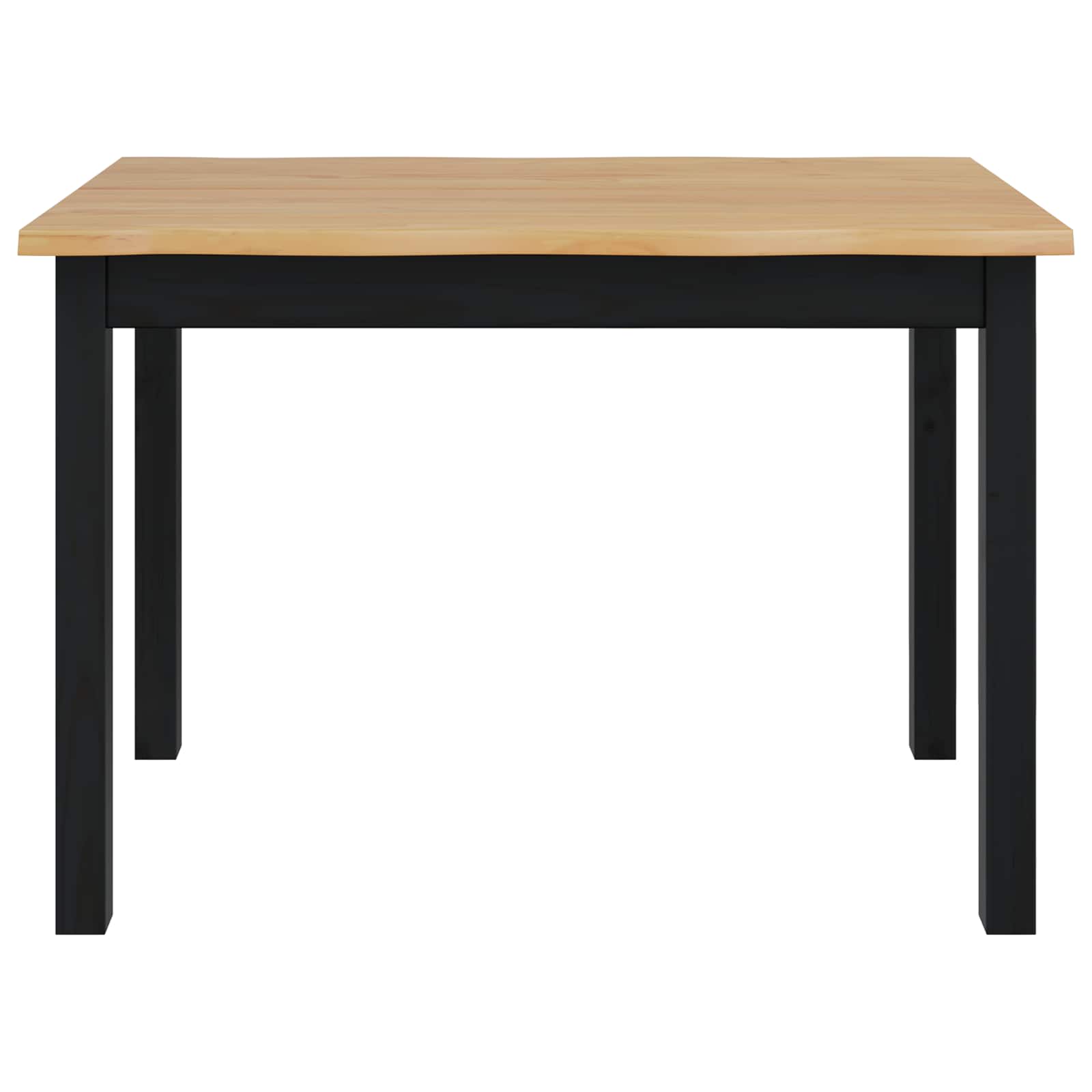 Eettafel EKAI Zwart 112 x 70 x 76,5 cm Massief grenenhout