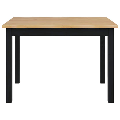 Eettafel EKAI Zwart 112 x 70 x 76,5 cm Massief grenenhout