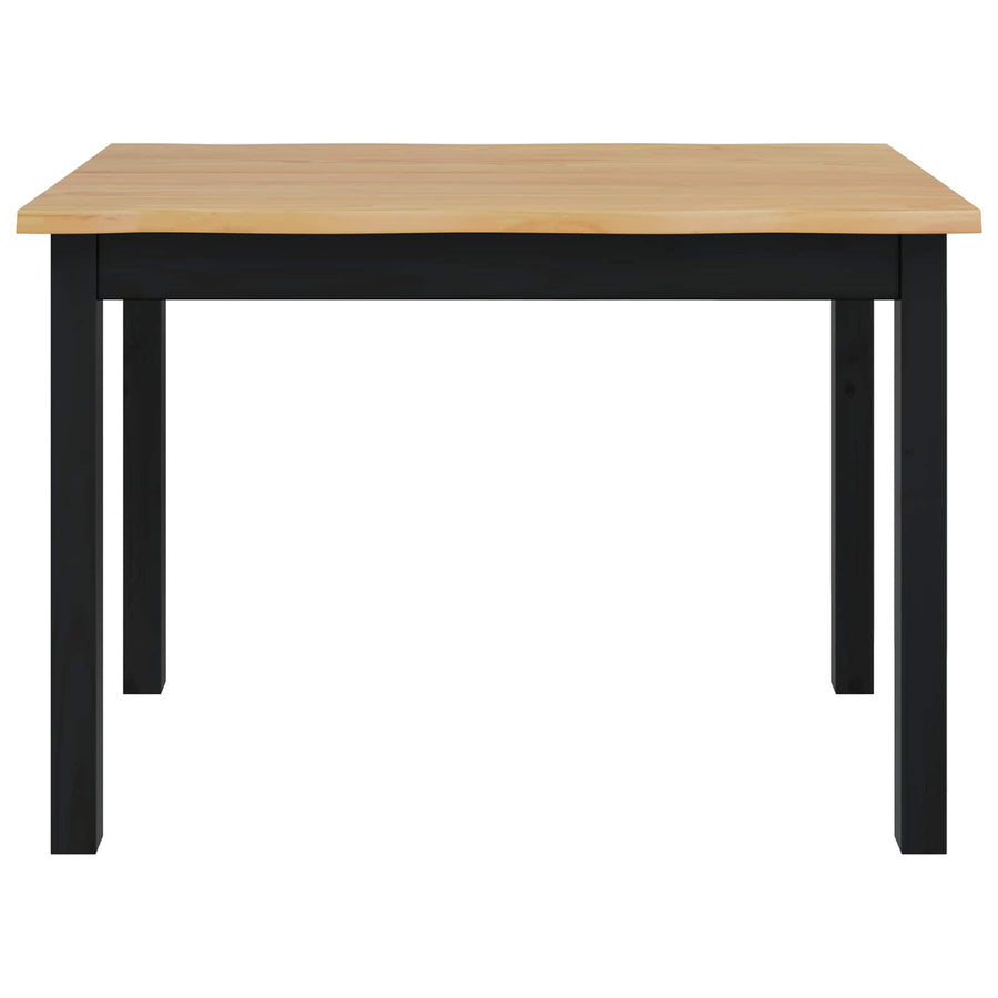 Eettafel EKAI Zwart 112 x 70 x 76,5 cm Massief grenenhout