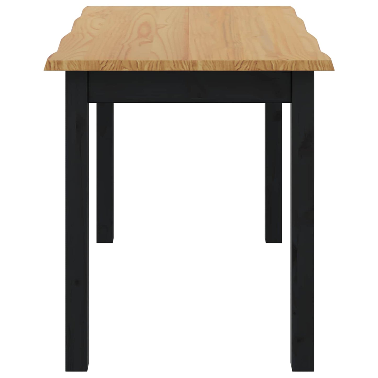 Eettafel EKAI Zwart 112 x 70 x 76,5 cm Massief grenenhout