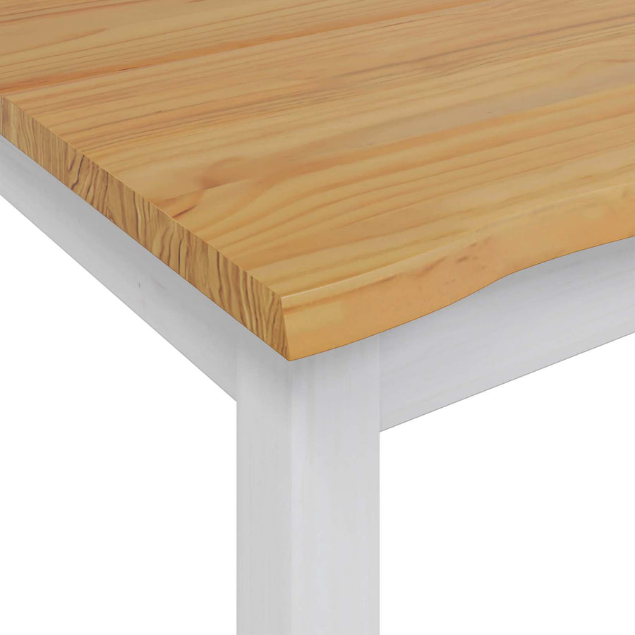 Eettafel EKAI Wit 112 x 70 x 76,5 cm Massief grenenhout