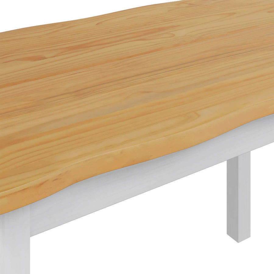 Eettafel EKAI Wit 112 x 70 x 76,5 cm Massief grenenhout