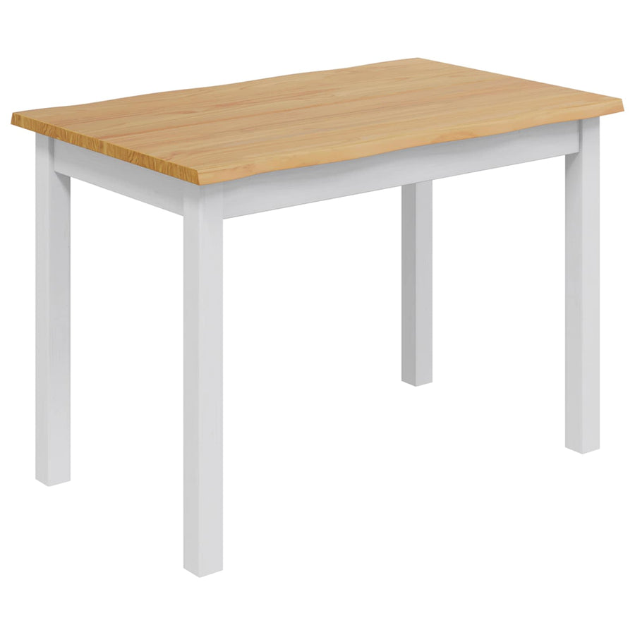 Eettafel EKAI Wit 112 x 70 x 76,5 cm Massief grenenhout