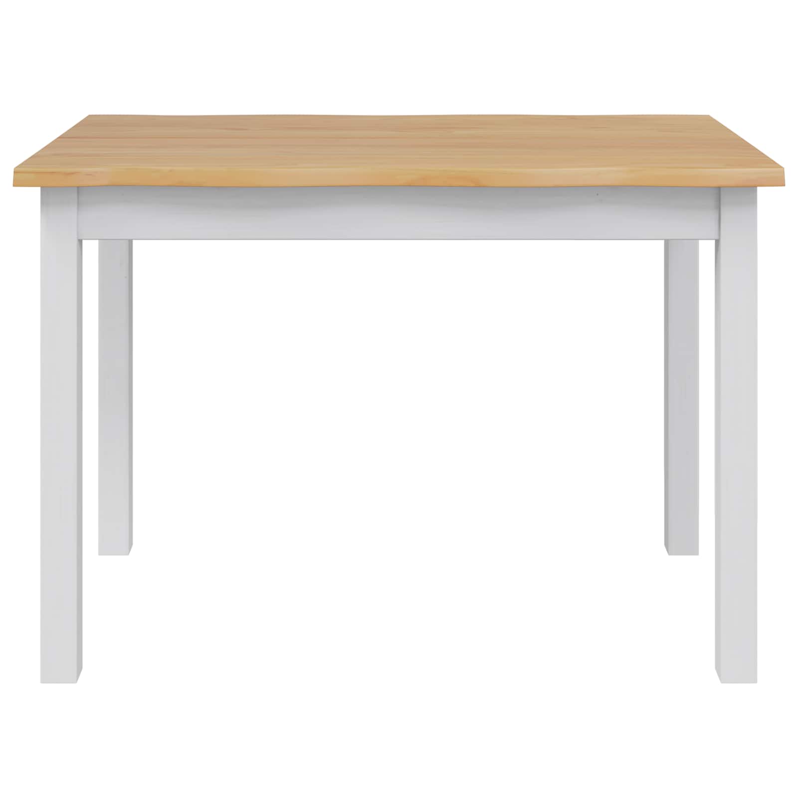 Eettafel EKAI Wit 112 x 70 x 76,5 cm Massief grenenhout