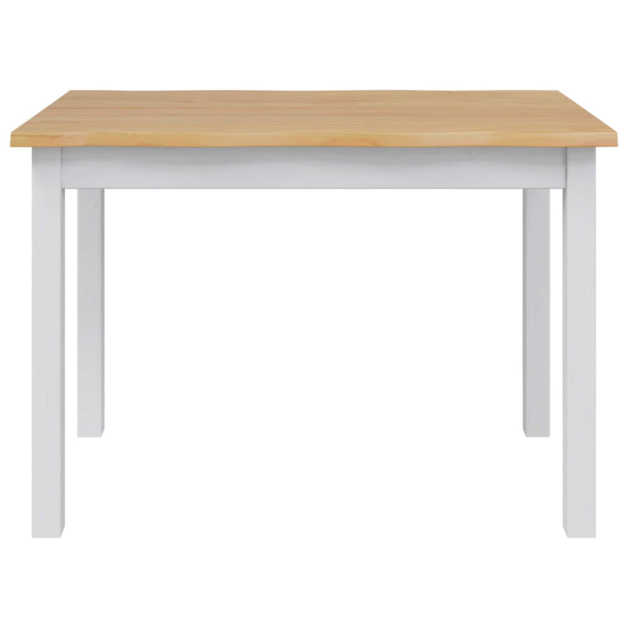 Eettafel EKAI Wit 112 x 70 x 76,5 cm Massief grenenhout