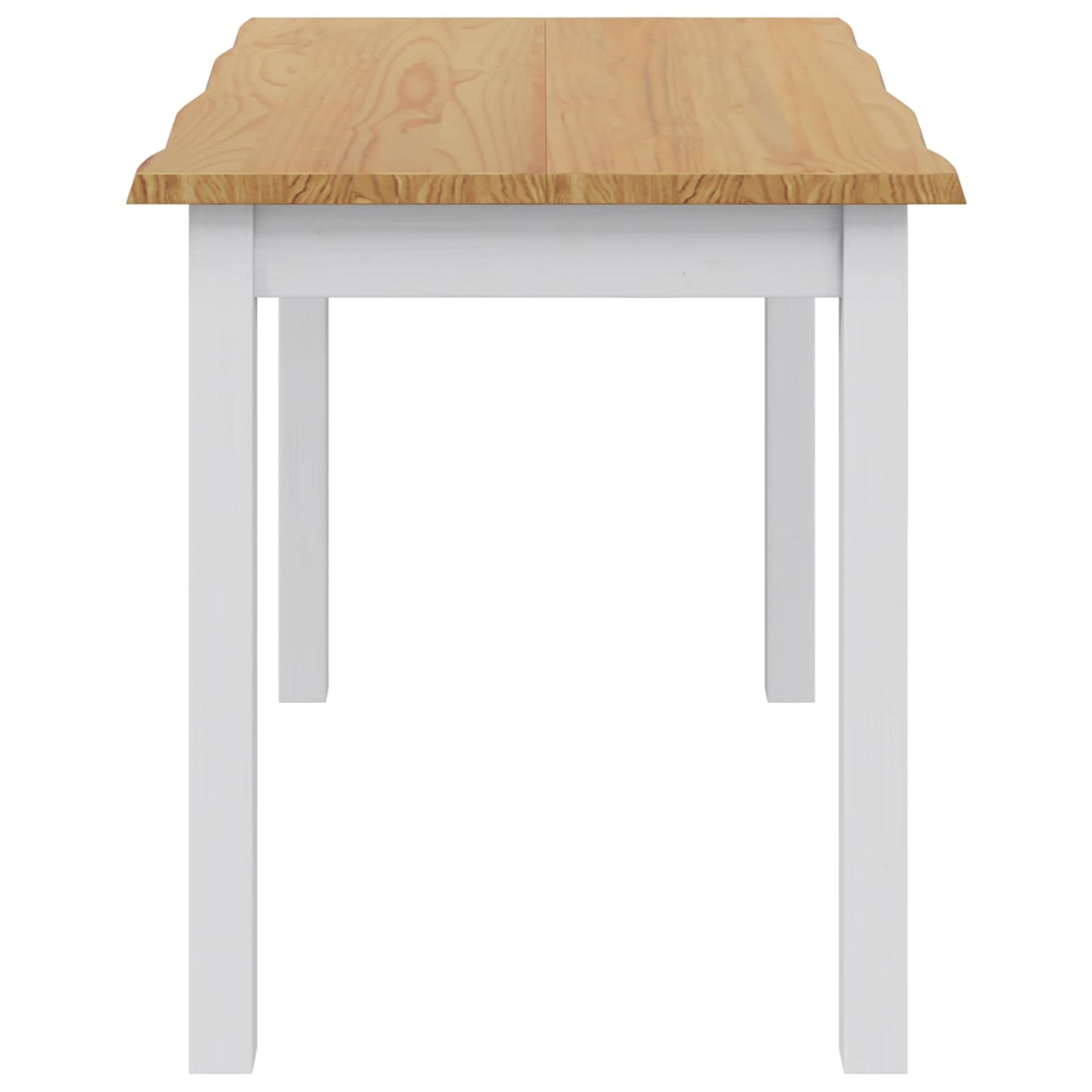 Eettafel EKAI Wit 112 x 70 x 76,5 cm Massief grenenhout