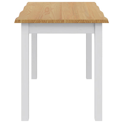 Eettafel EKAI Wit 112 x 70 x 76,5 cm Massief grenenhout