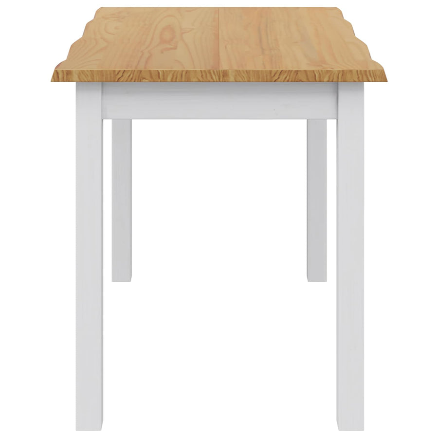 Eettafel EKAI Wit 112 x 70 x 76,5 cm Massief grenenhout