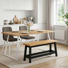 Eetbank EKAI Zwart 91,5 x 29 x 45,5 cm Massief grenenhout