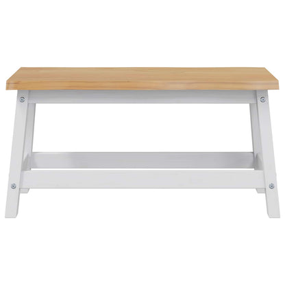 Eetbank EKAI Wit 91,5 x 29 x 45,5 cm Massief grenenhout