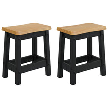 Barkruk EKAI 2 pcs Zwart 40 x 29 x 45,5 cm Massief grenenhout