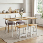 Barkruk 2 stuks wit 40x29x45,5 cm grenenhout