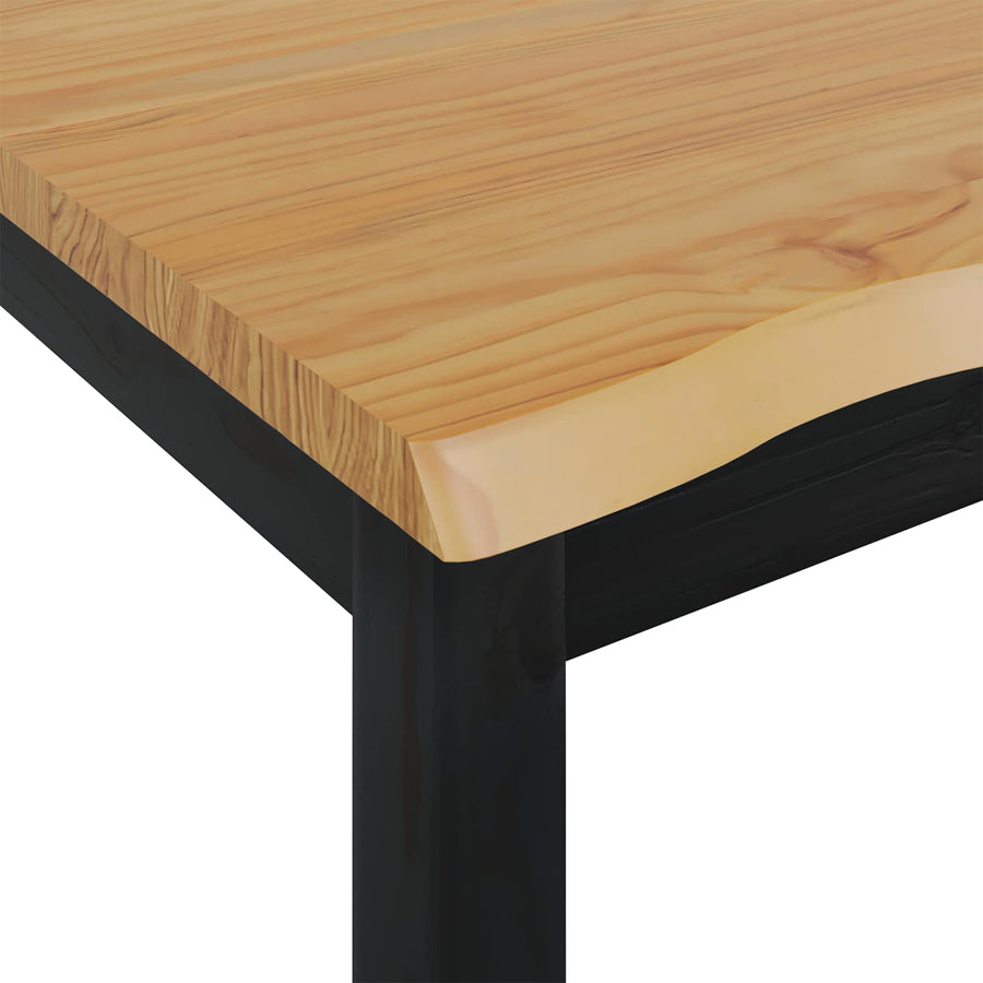 Hoge bartafel EKAI Zwart 112 x 70 x 91 cm Massief grenenhout