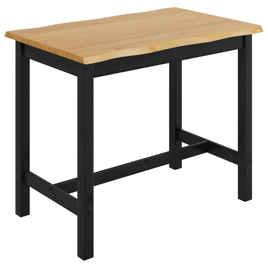 Hoge bartafel EKAI Zwart 112 x 70 x 91 cm Massief grenenhout