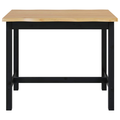 Hoge bartafel EKAI Zwart 112 x 70 x 91 cm Massief grenenhout