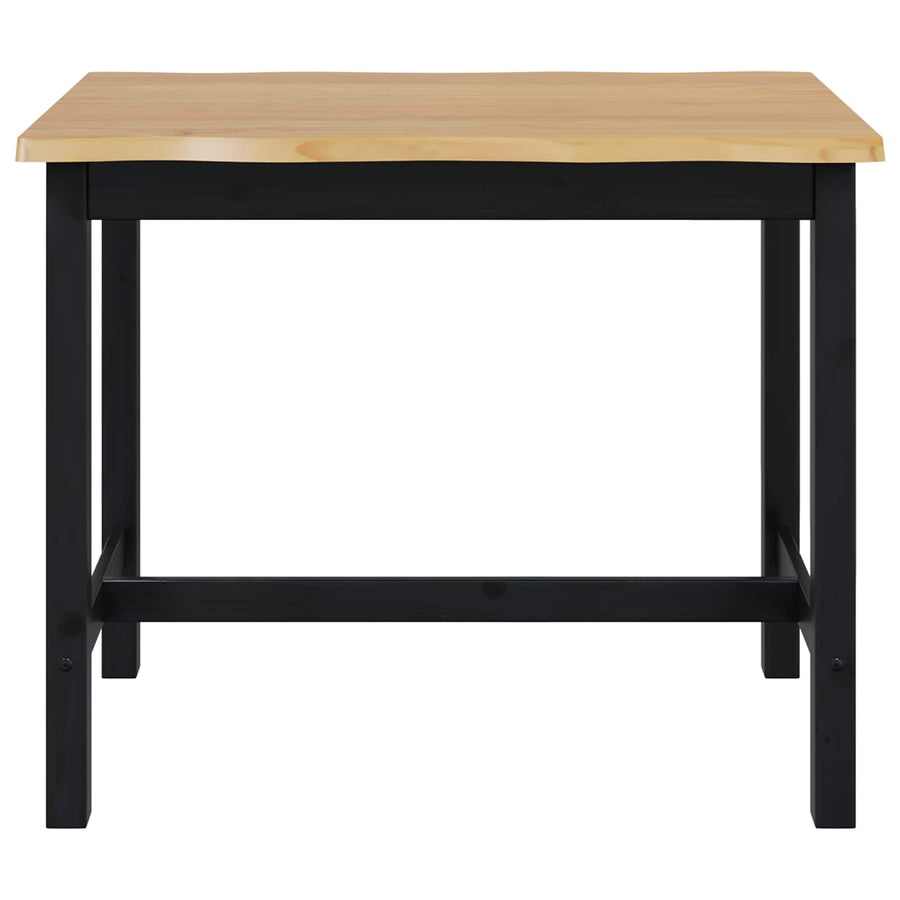 Hoge bartafel EKAI Zwart 112 x 70 x 91 cm Massief grenenhout