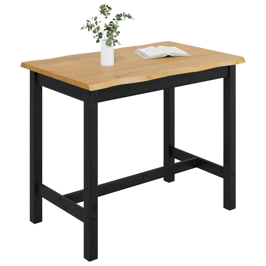 Hoge bartafel EKAI Zwart 112 x 70 x 91 cm Massief grenenhout