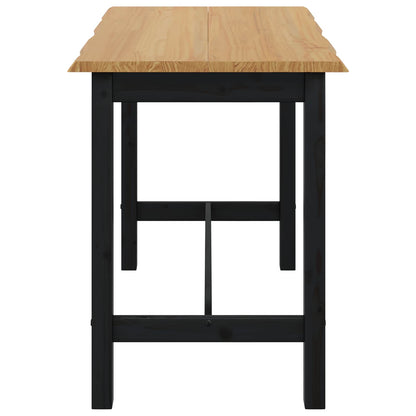 Hoge bartafel EKAI Zwart 112 x 70 x 91 cm Massief grenenhout