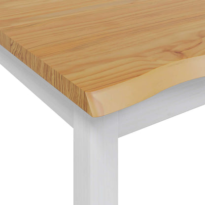 Hoge bartafel EKAI Wit 112 x 70 x 91 cm Massief grenenhout
