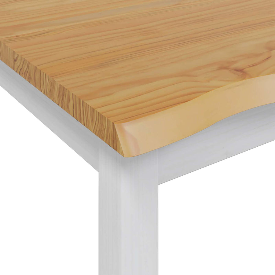 Hoge bartafel EKAI Wit 112 x 70 x 91 cm Massief grenenhout