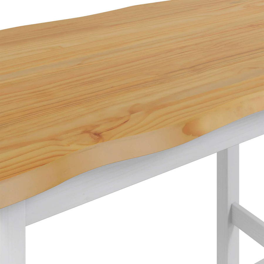 Hoge bartafel EKAI Wit 112 x 70 x 91 cm Massief grenenhout