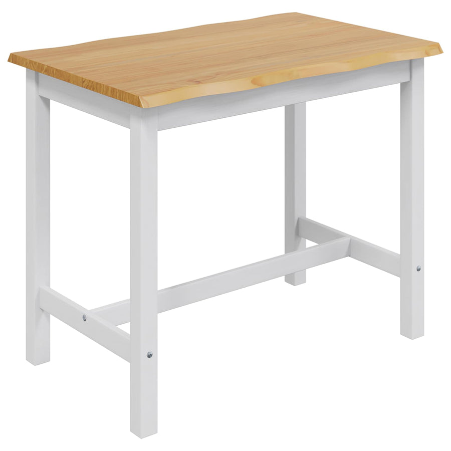 Hoge bartafel EKAI Wit 112 x 70 x 91 cm Massief grenenhout