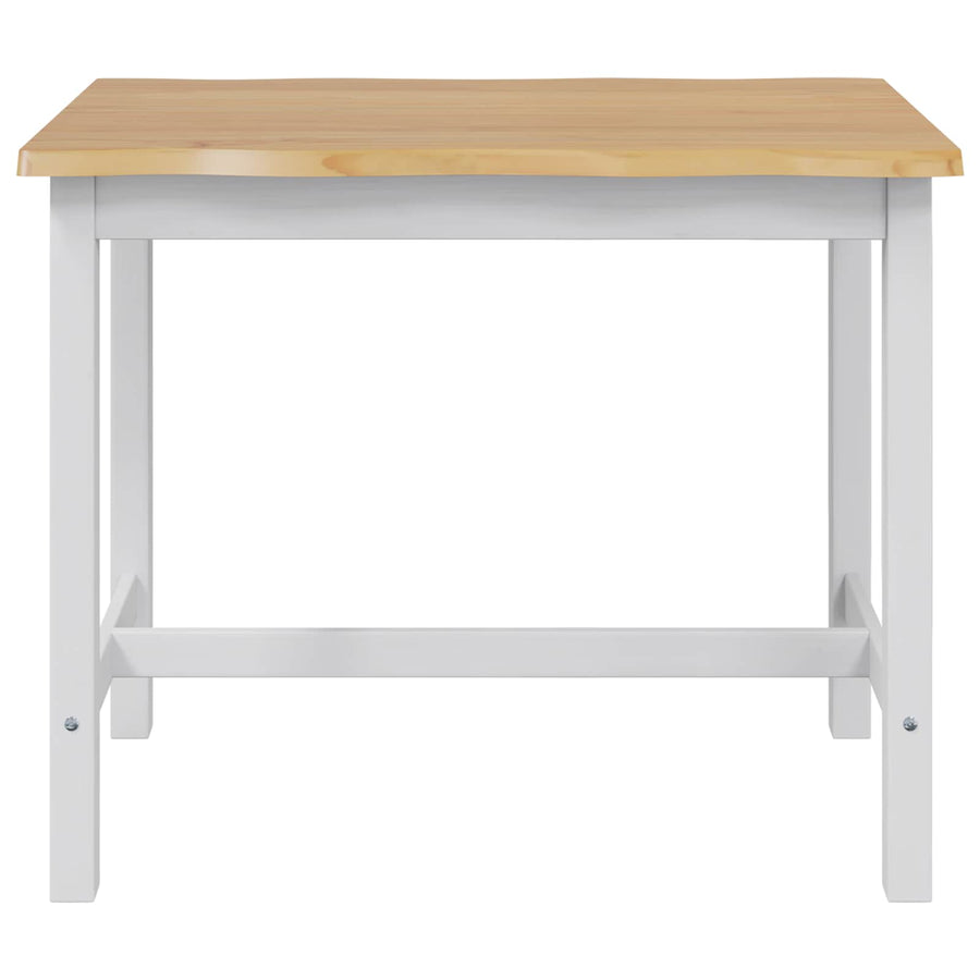 Hoge bartafel EKAI Wit 112 x 70 x 91 cm Massief grenenhout