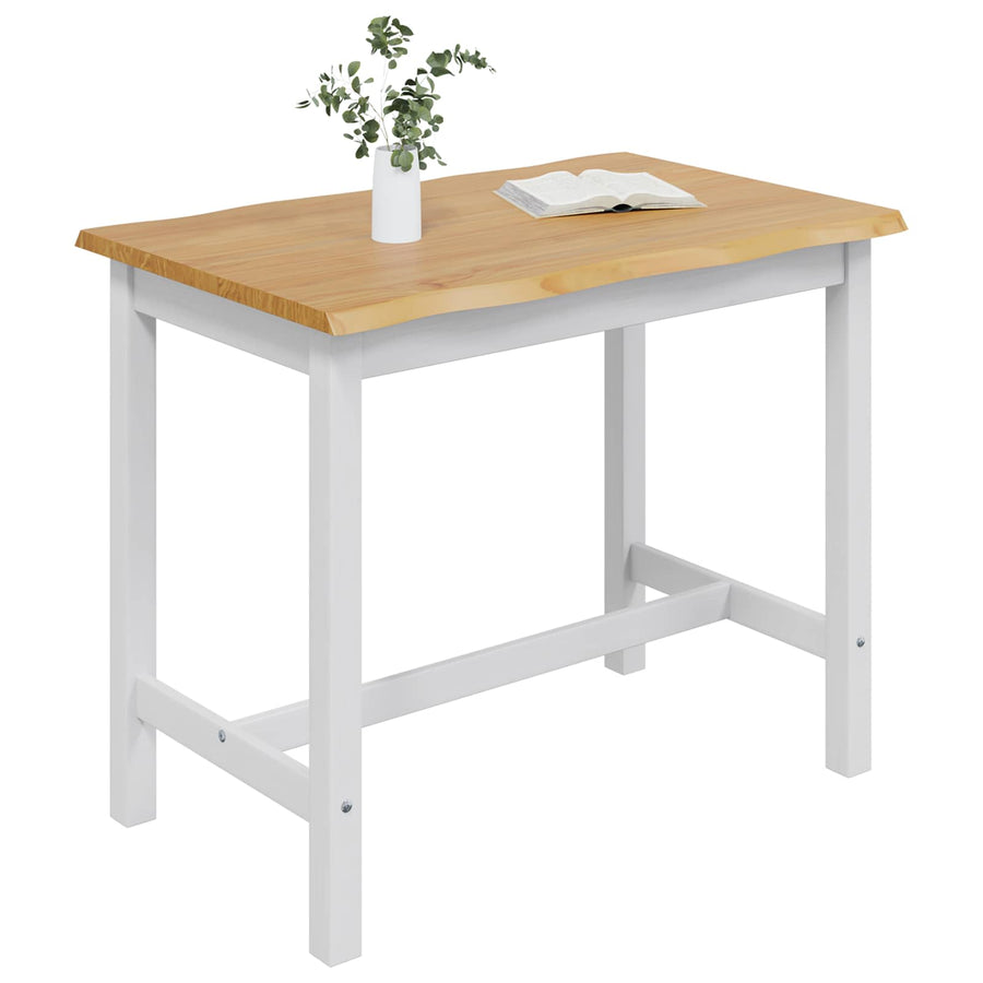Hoge bartafel EKAI Wit 112 x 70 x 91 cm Massief grenenhout