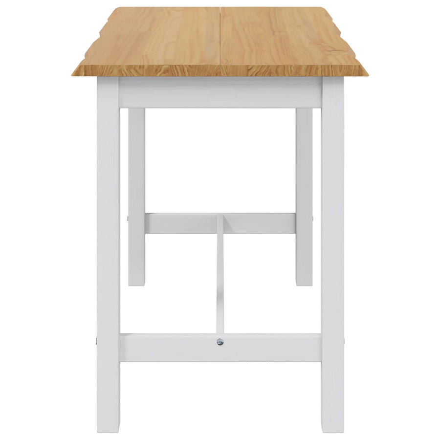 Hoge bartafel EKAI Wit 112 x 70 x 91 cm Massief grenenhout