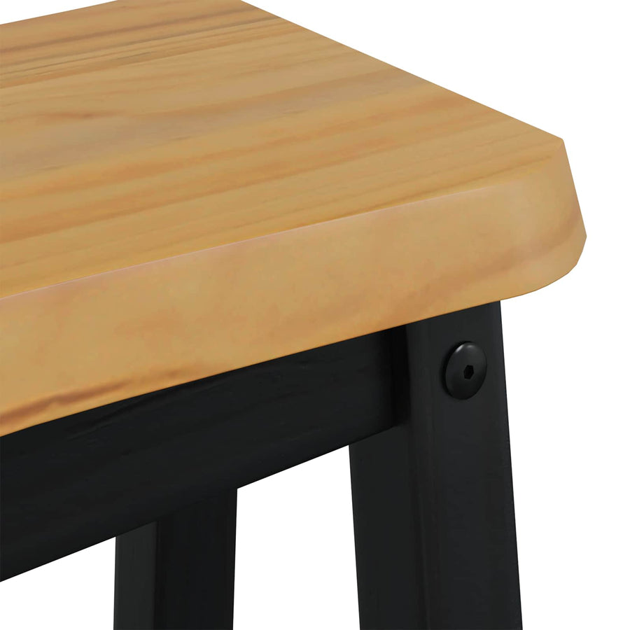 Hoge Barkruk EKAI 2 pcs Zwart 40 x 29 x 63 cm