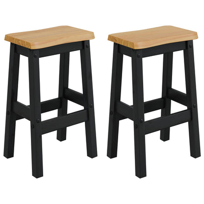 Hoge Barkruk EKAI 2 pcs Zwart 40 x 29 x 63 cm