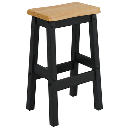 Hoge Barkruk EKAI 2 pcs Zwart 40 x 29 x 63 cm