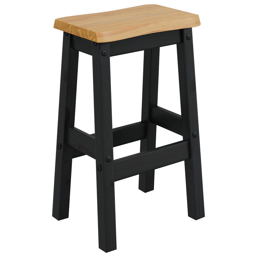 Hoge Barkruk EKAI 2 pcs Zwart 40 x 29 x 63 cm