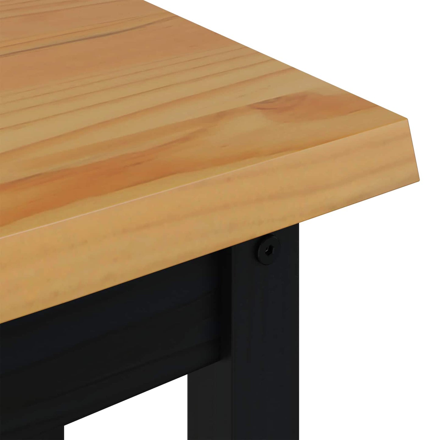 Wandtafel EKAI Zwart 112 x 35 x 76 cm Massief grenenhout