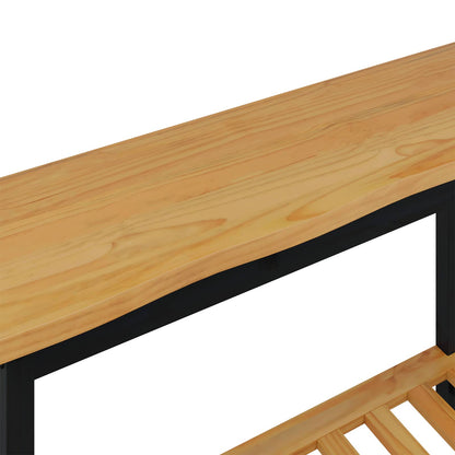 Wandtafel EKAI Zwart 112 x 35 x 76 cm Massief grenenhout