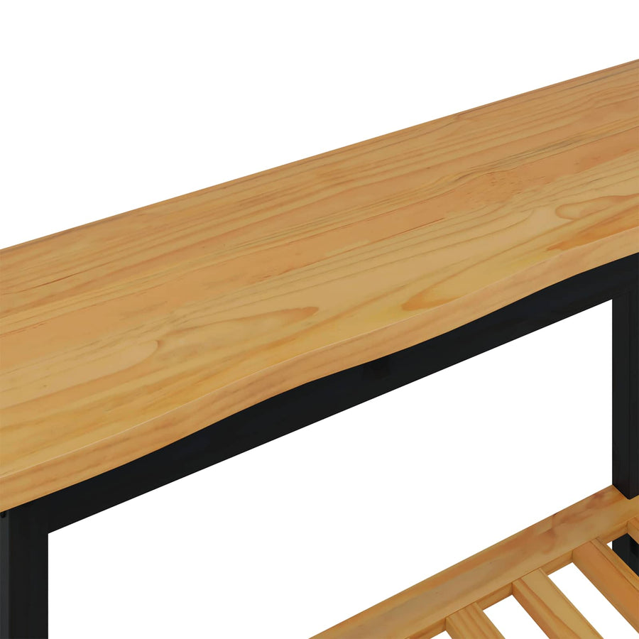 Wandtafel EKAI Zwart 112 x 35 x 76 cm Massief grenenhout