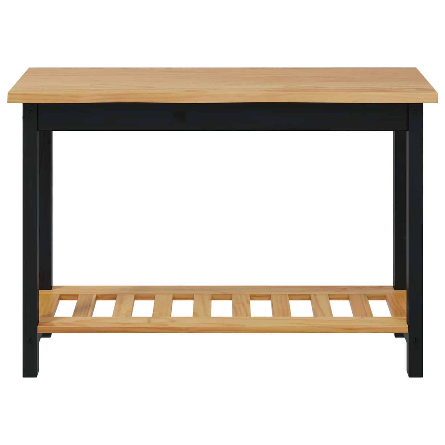 Wandtafel EKAI Zwart 112 x 35 x 76 cm Massief grenenhout
