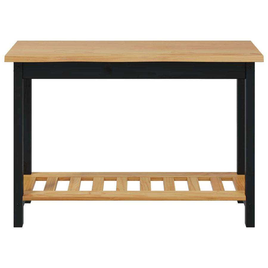 Wandtafel EKAI Zwart 112 x 35 x 76 cm Massief grenenhout