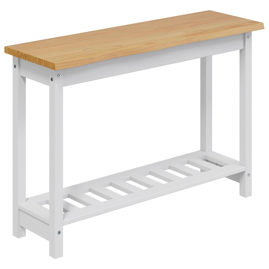 Wandtafel EKAI Wit 112 x 35 x 76 cm Massief grenenhout