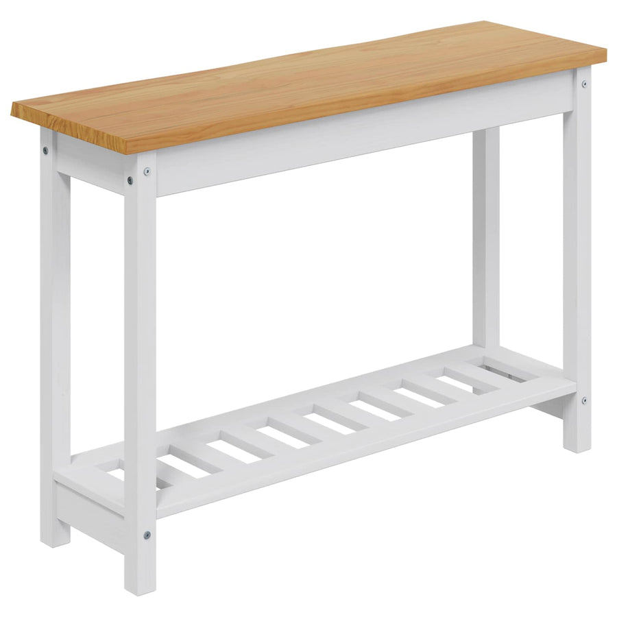 Wandtafel EKAI Wit 112 x 35 x 76 cm Massief grenenhout