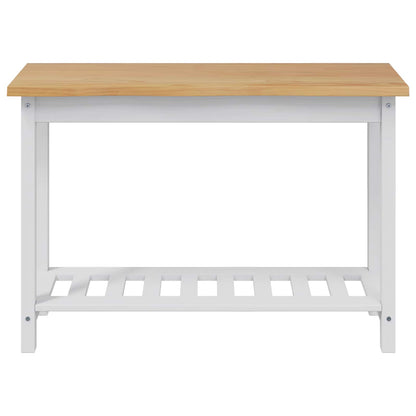 Wandtafel EKAI Wit 112 x 35 x 76 cm Massief grenenhout