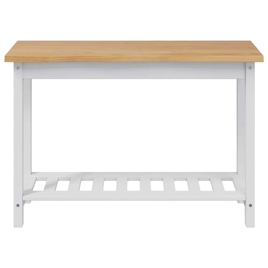 Wandtafel EKAI Wit 112 x 35 x 76 cm Massief grenenhout