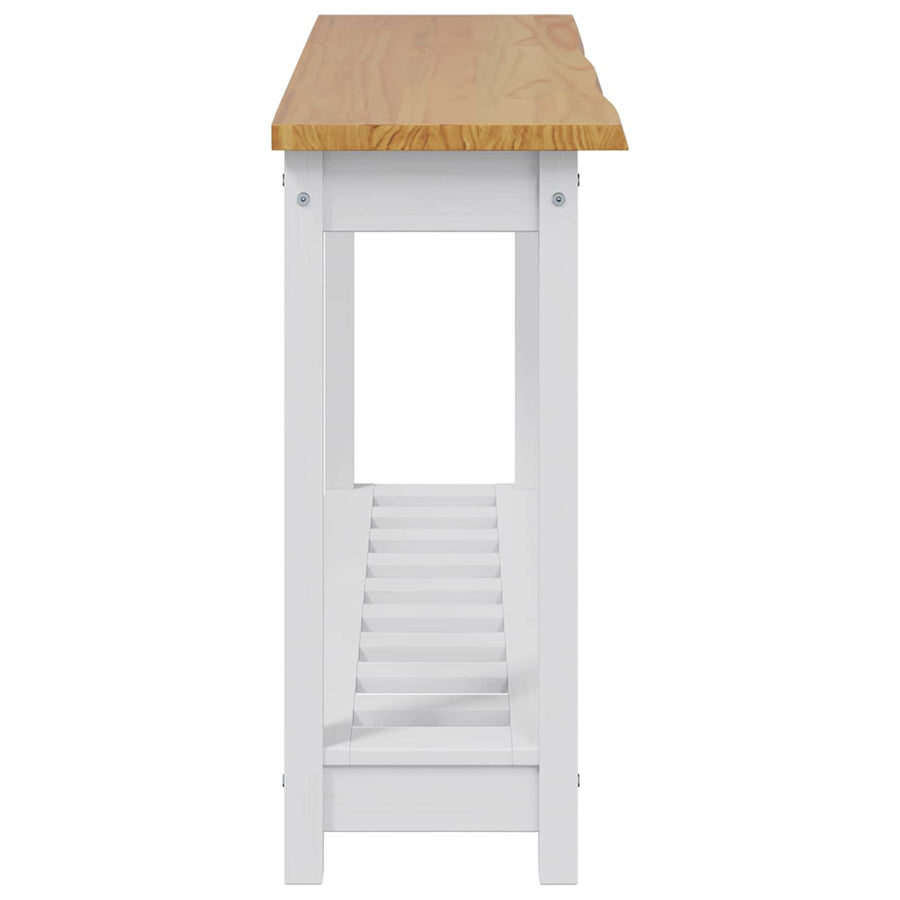 Wandtafel EKAI Wit 112 x 35 x 76 cm Massief grenenhout