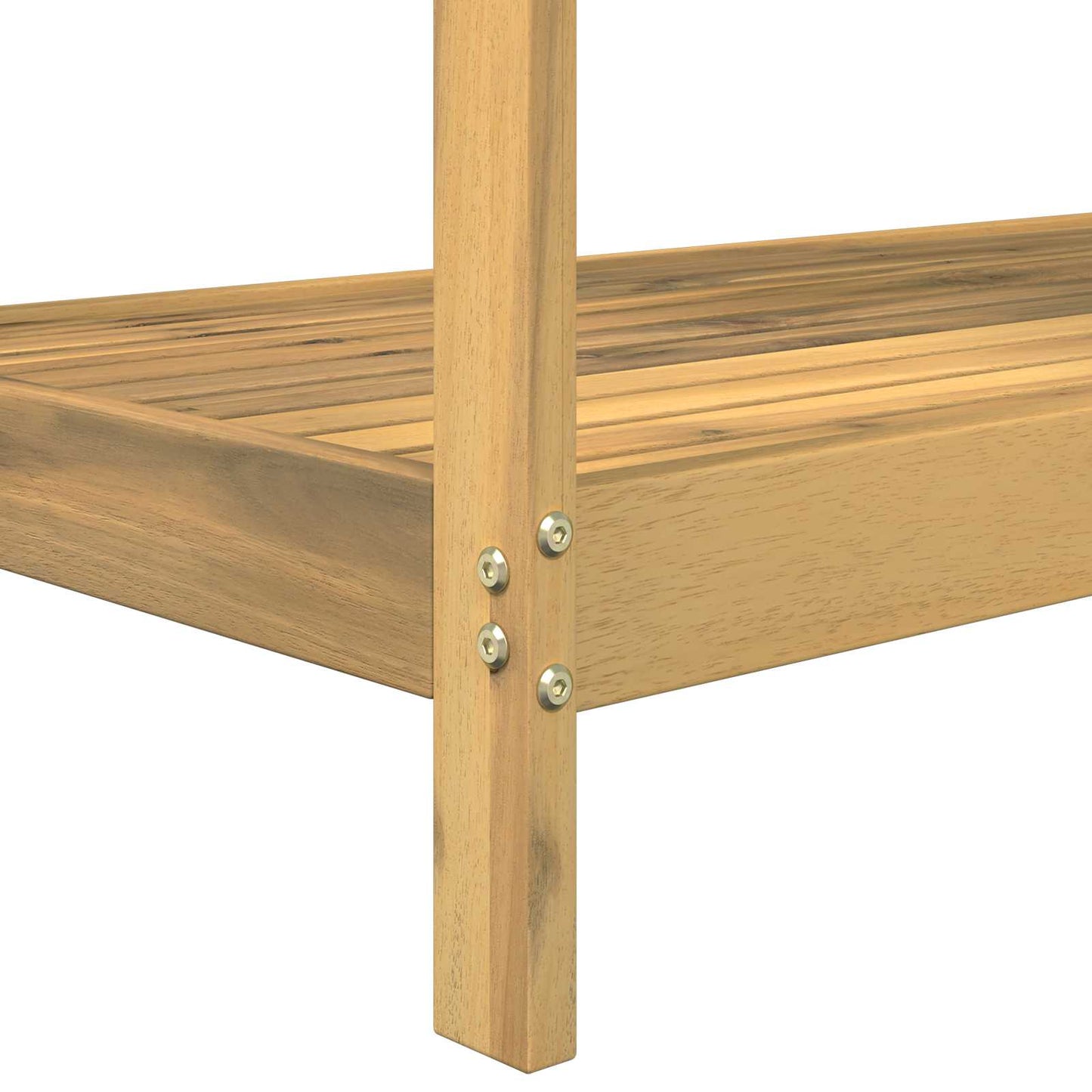 Buiten pottingbank 56,5 x 48,5 x 107 cm Massief Acaciahout Wit