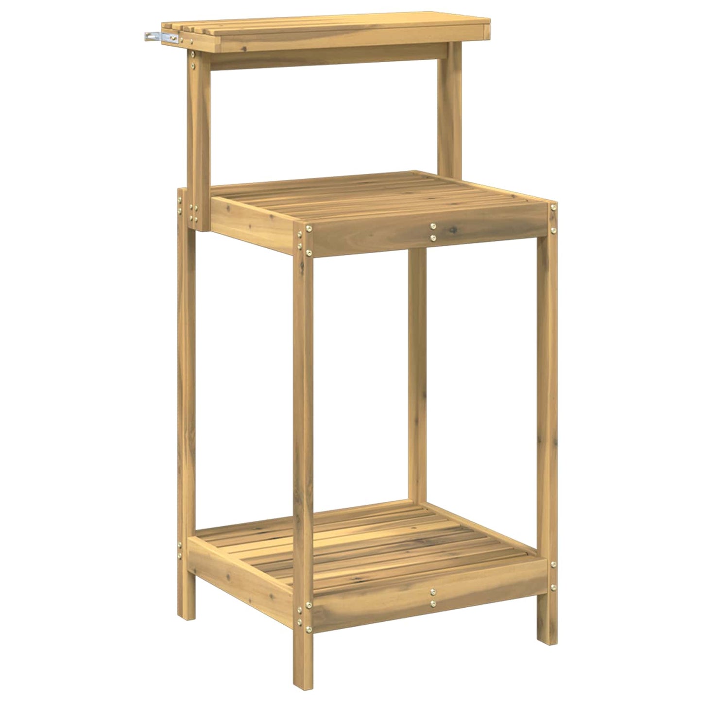 Buiten pottingbank 56,5 x 48,5 x 107 cm Massief Acaciahout Wit